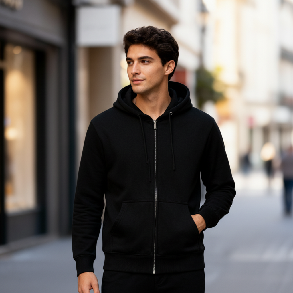 BK Unisex Zip Hoodie