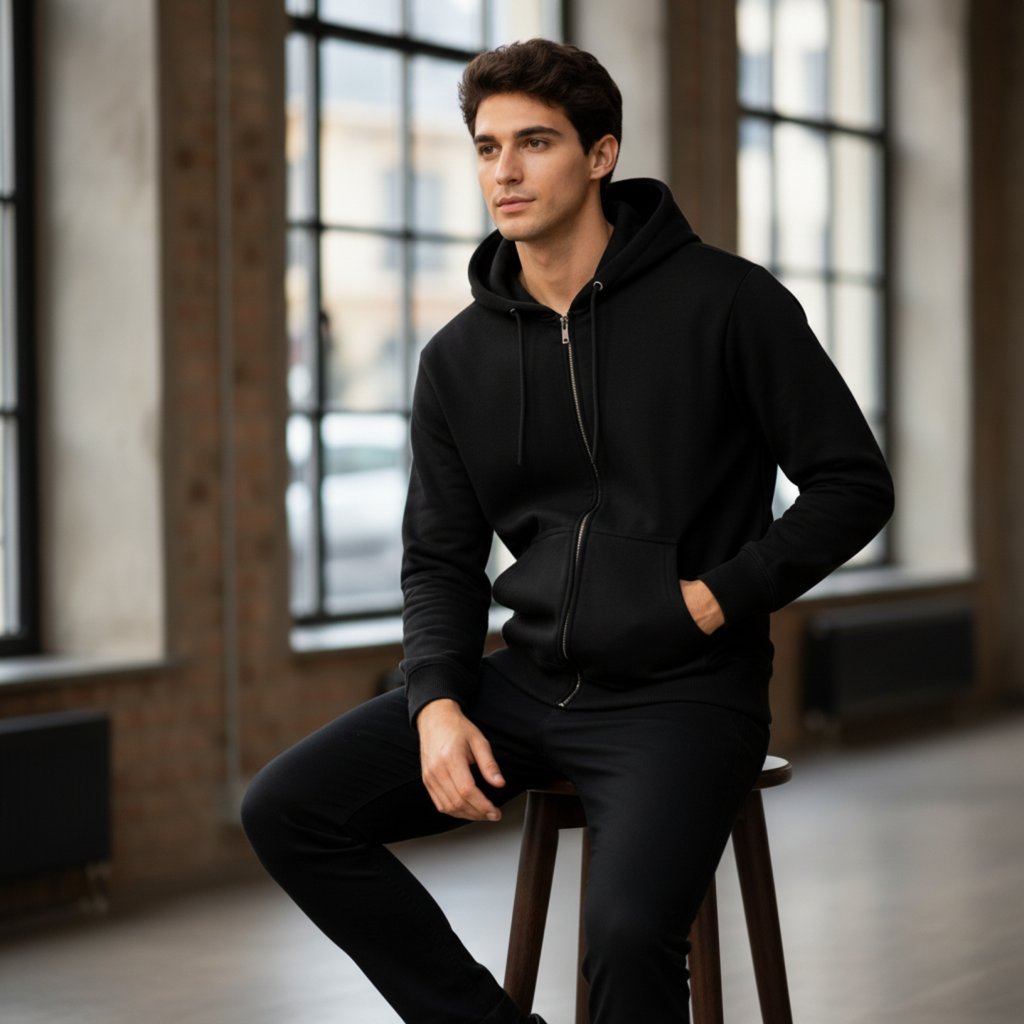 BK Unisex Zip Hoodie